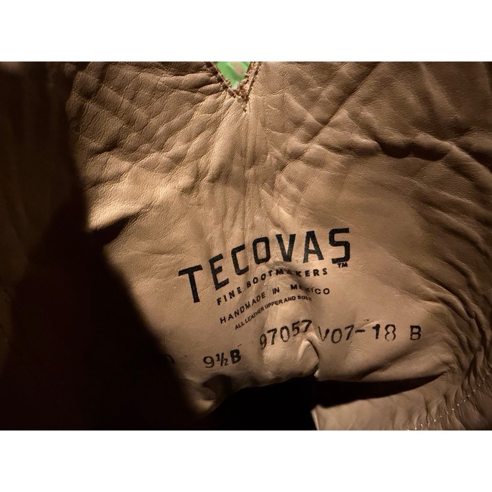 Tecovas The Jamie Scotch Goat Leather Cowboy Western Boots 9.5 B Round Toe 97057 - Picture 5 of 11